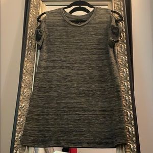 Army Green Cold Shoulder